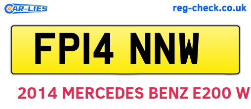 FP14NNW are the vehicle registration plates.