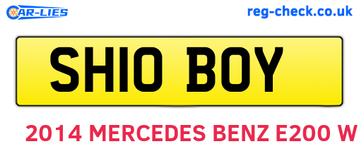 SH10BOY are the vehicle registration plates.