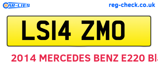 LS14ZMO are the vehicle registration plates.