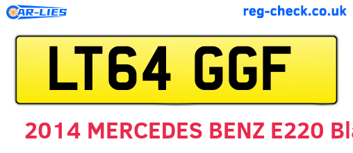 LT64GGF are the vehicle registration plates.