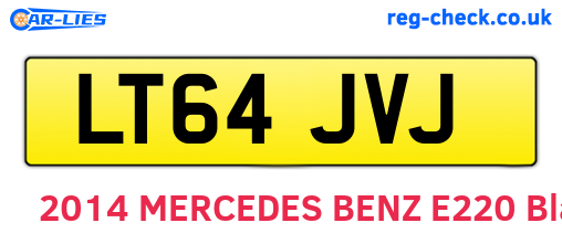 LT64JVJ are the vehicle registration plates.