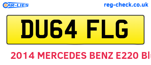 DU64FLG are the vehicle registration plates.