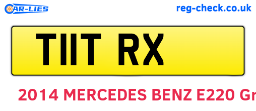 T11TRX are the vehicle registration plates.