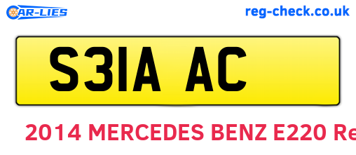 S31AAC are the vehicle registration plates.