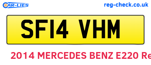 SF14VHM are the vehicle registration plates.