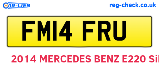 FM14FRU are the vehicle registration plates.