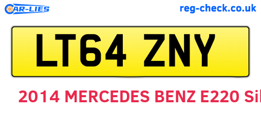 LT64ZNY are the vehicle registration plates.