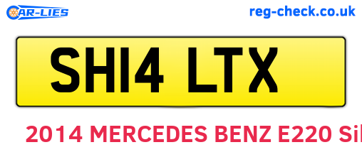 SH14LTX are the vehicle registration plates.