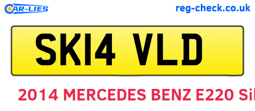 SK14VLD are the vehicle registration plates.