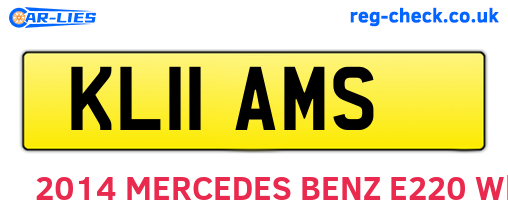 KL11AMS are the vehicle registration plates.