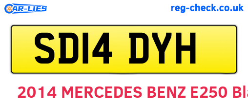 SD14DYH are the vehicle registration plates.
