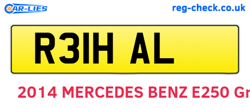 R31HAL are the vehicle registration plates.