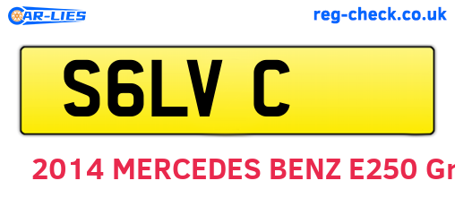 S6LVC are the vehicle registration plates.