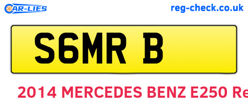 S6MRB are the vehicle registration plates.