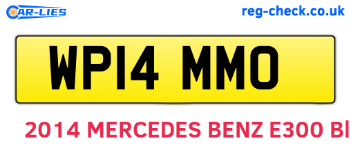 WP14MMO are the vehicle registration plates.