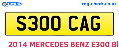 S300CAG are the vehicle registration plates.