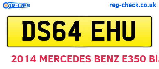 DS64EHU are the vehicle registration plates.