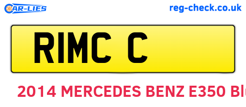 R1MCC are the vehicle registration plates.