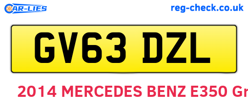 GV63DZL are the vehicle registration plates.