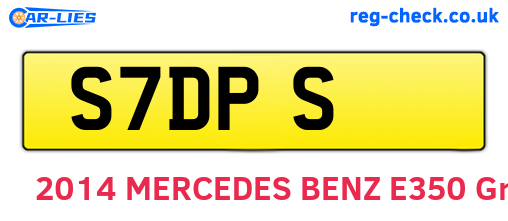 S7DPS are the vehicle registration plates.