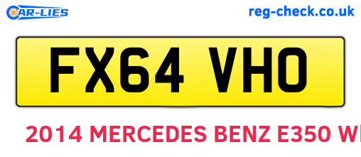 FX64VHO are the vehicle registration plates.