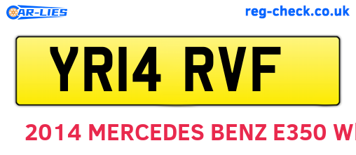 YR14RVF are the vehicle registration plates.