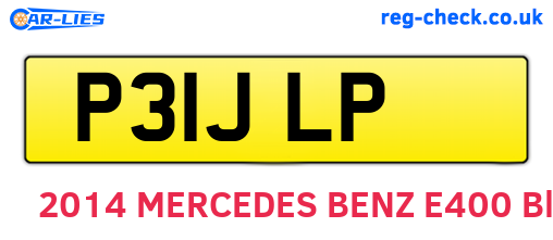 P31JLP are the vehicle registration plates.