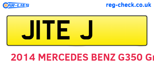 J1TEJ are the vehicle registration plates.