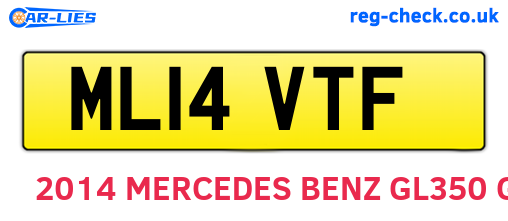 ML14VTF are the vehicle registration plates.