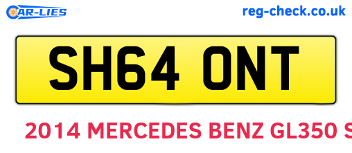 SH64ONT are the vehicle registration plates.