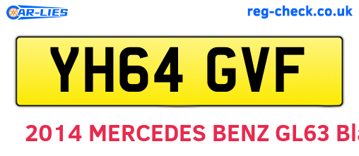 YH64GVF are the vehicle registration plates.