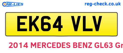 EK64VLV are the vehicle registration plates.