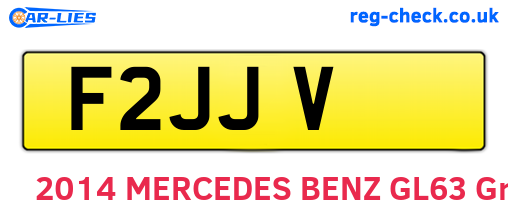 F2JJV are the vehicle registration plates.