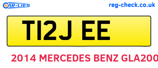 T12JEE are the vehicle registration plates.