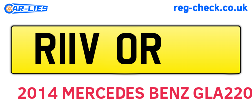 R11VOR are the vehicle registration plates.