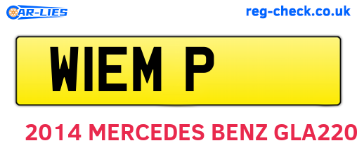 W1EMP are the vehicle registration plates.