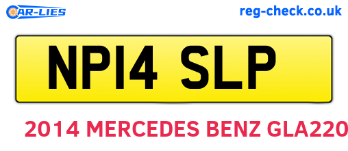 NP14SLP are the vehicle registration plates.