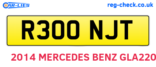 R300NJT are the vehicle registration plates.