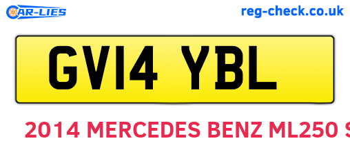 GV14YBL are the vehicle registration plates.
