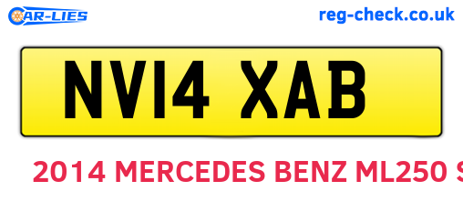 NV14XAB are the vehicle registration plates.