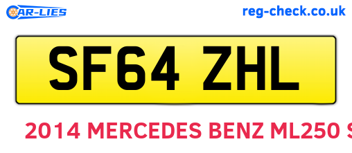 SF64ZHL are the vehicle registration plates.