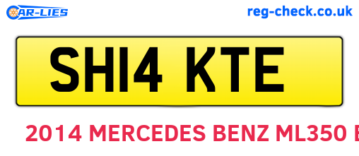 SH14KTE are the vehicle registration plates.