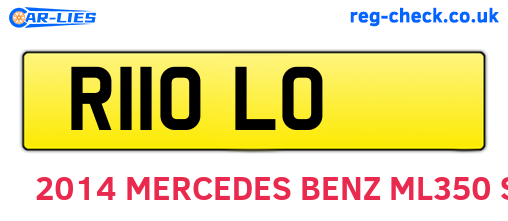 R11OLO are the vehicle registration plates.