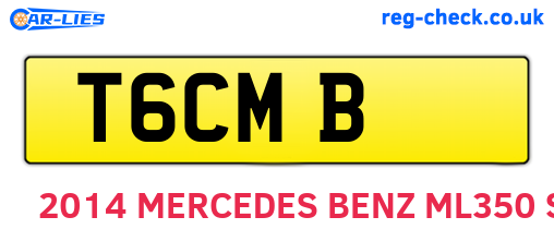 T6CMB are the vehicle registration plates.
