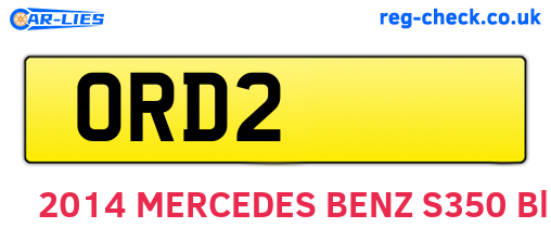 ORD2 are the vehicle registration plates.