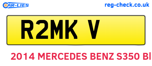 R2MKV are the vehicle registration plates.