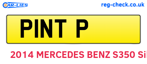 P1NTP are the vehicle registration plates.
