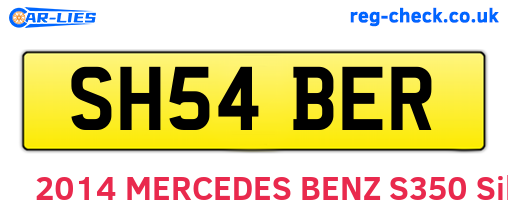 SH54BER are the vehicle registration plates.