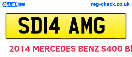 SD14AMG are the vehicle registration plates.