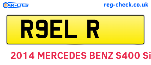 R9ELR are the vehicle registration plates.